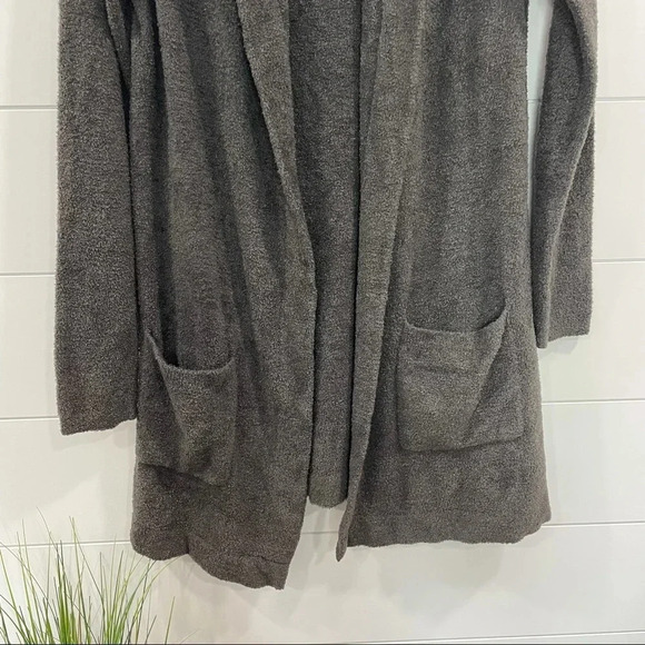 Barefoot Dreams CozyChic Lite Hooded Cardigan Medium - Picture 4 of 11